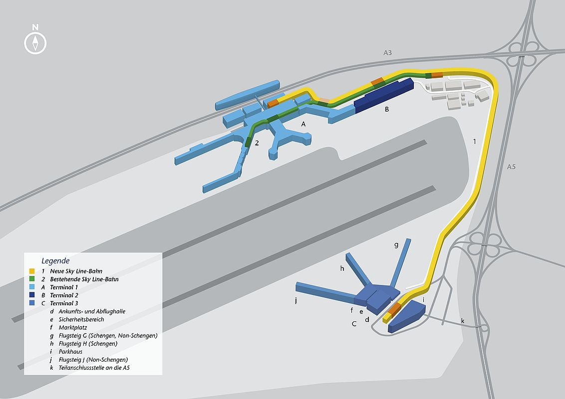 Infografiken Frankfurt Airport Terminal 3